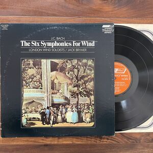 J. C. Bach The Six Symphonies For Wind Jack Brymer Vinyl LP 1968 London STS15079